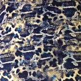 Kék kígyó mintás fürdőruha anyag - BLUE